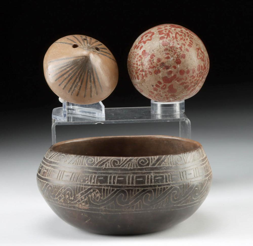 Ancient Mexican bacin chamber pot reference with ceramic body, form, surface, marks, repairs, provenance, condition, and market evidence