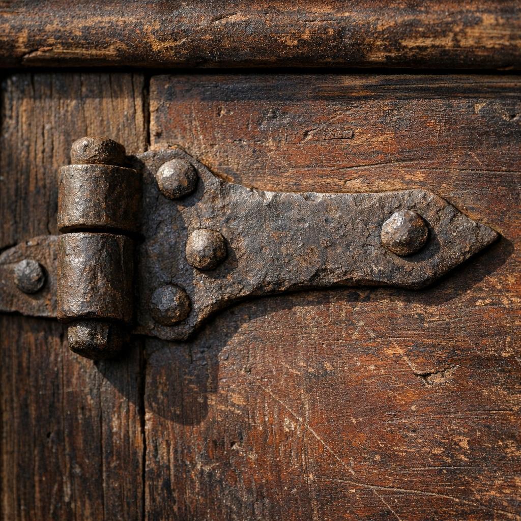 Contextual hand forged metal hardware image for appraisal documentation