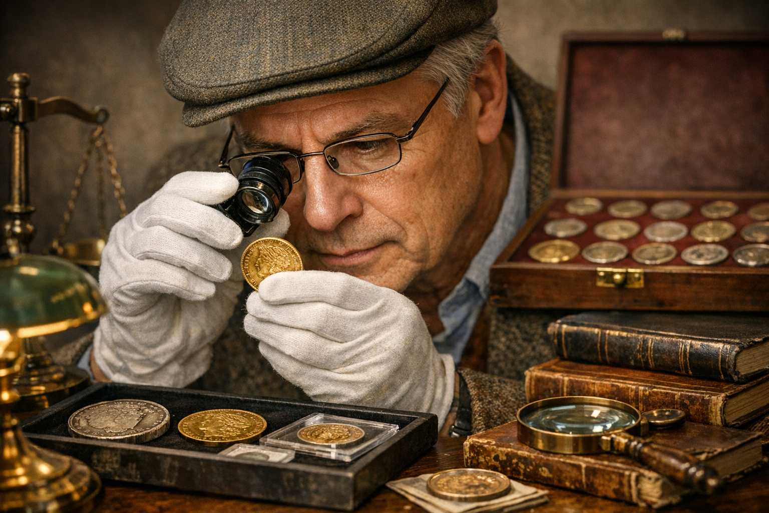 Rare coin appraisal service review with date, mint mark, denomination, grade clues, certification, condition, photos, records, and value purpose