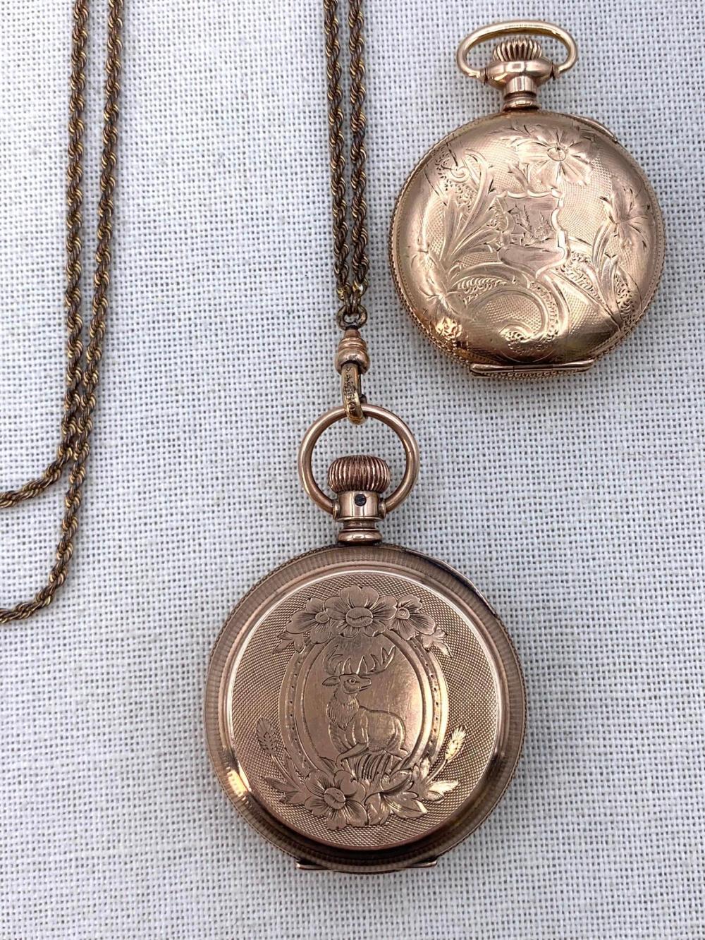 Antique pocket watch identification reference with movement, case metal, hallmarks, serial number, dial, hands, photos, and condition