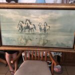 Violet Parkhurst (1921-2008) Horses Running Origin Painting