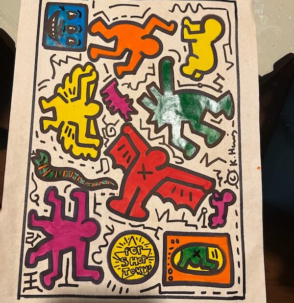 Pop shop Tokyo Print by Keith Haring