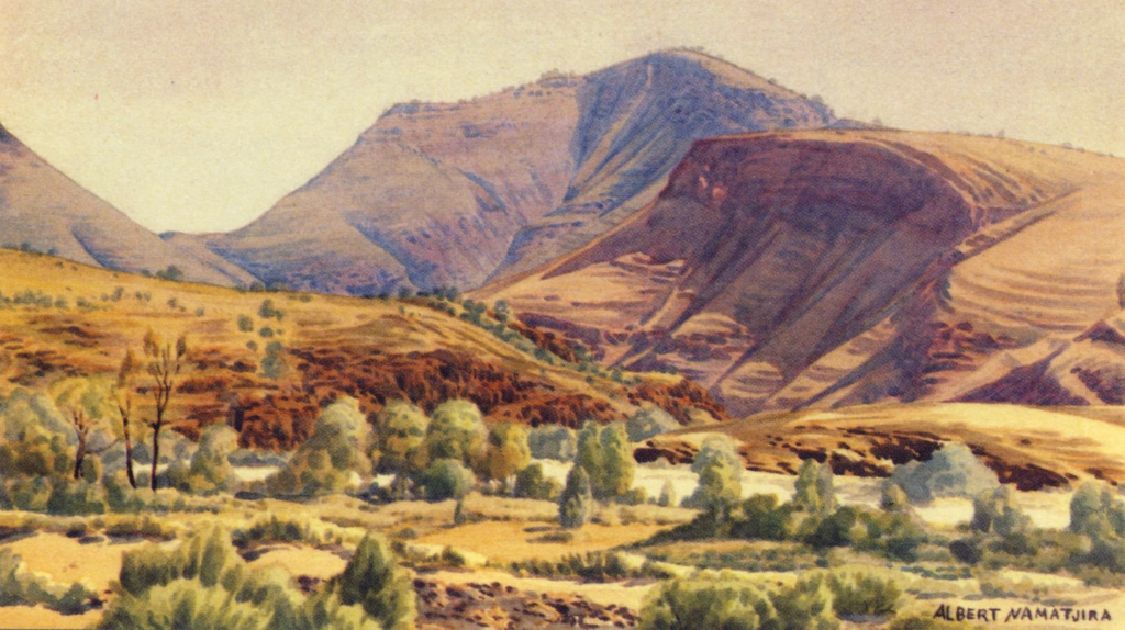 Albert Namatjira (1902–1959) Watercolor