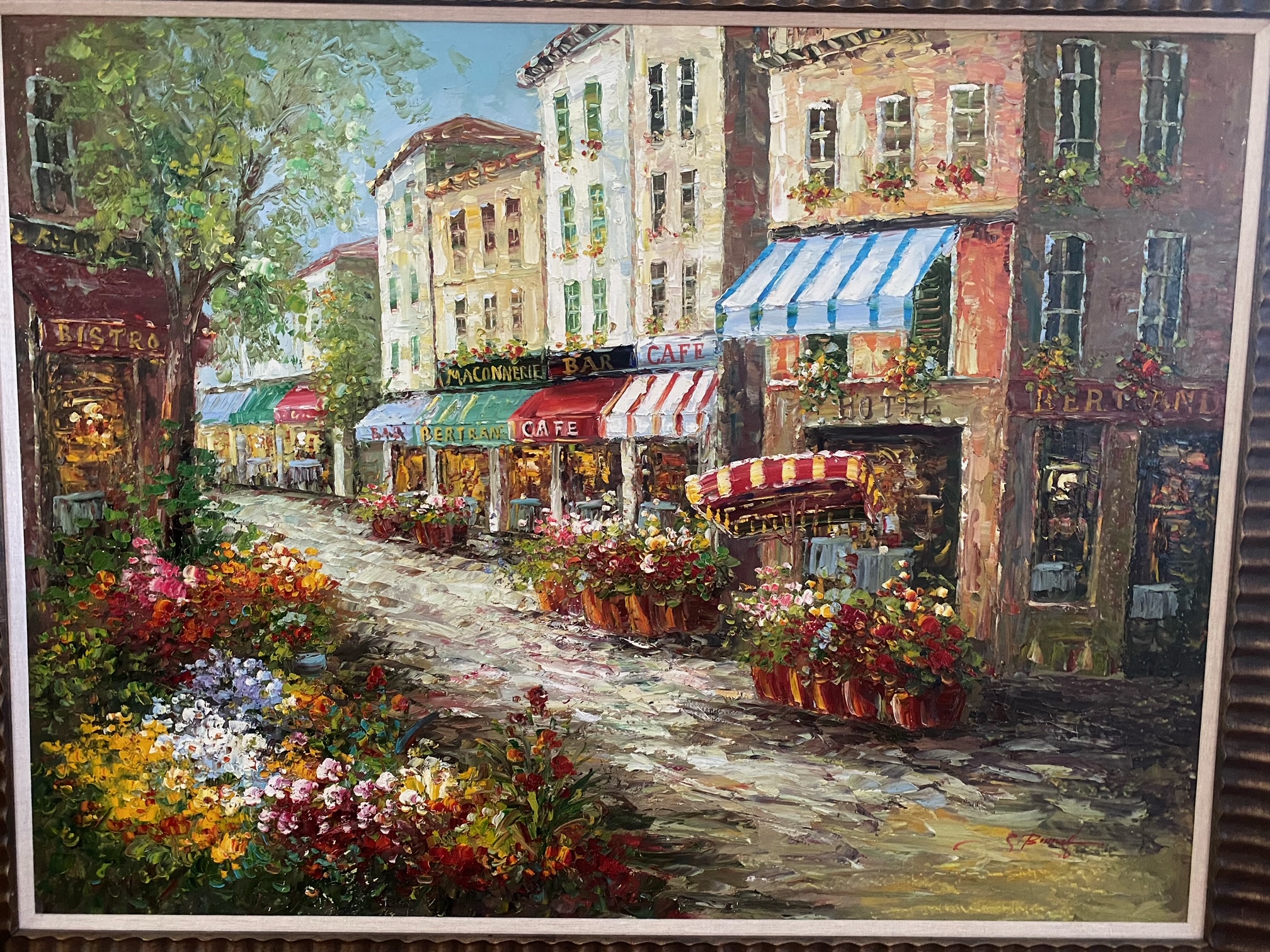 An Original Paris Street Scene Painting