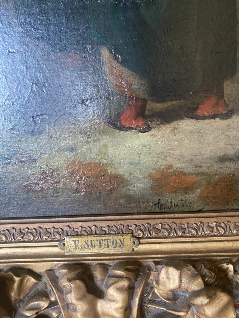 A 19th Century Painting Signed E. SUTTON