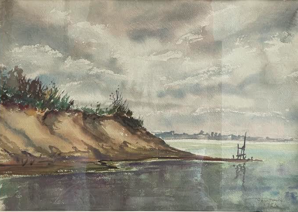 An Original Impresionist Sea-Scene Painting by listed artist JOSEPH NEWMAN New York, 1890-1979