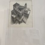 M.C. Escher print, Ascending and Descending