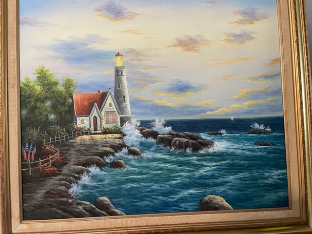 An Impresionist Coastal Scene by Listed Artist C Folack (American, 20thC)