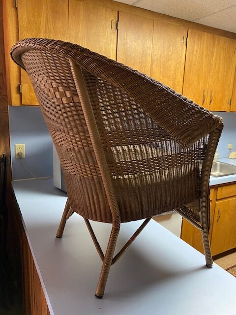 Vintage Lloyd Loom Armchair and Rocking Chair from circa 1930