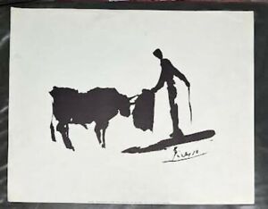 Picasso Limited Edition Bull and Matador Lithograph