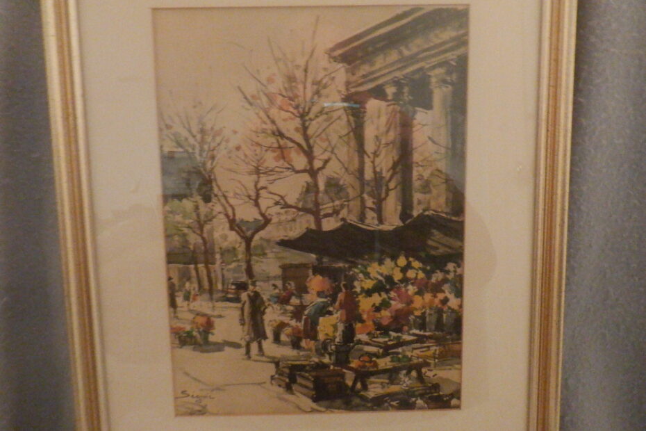 An Impresionist Paris Street Scene by Siguié (French, 20thC)
