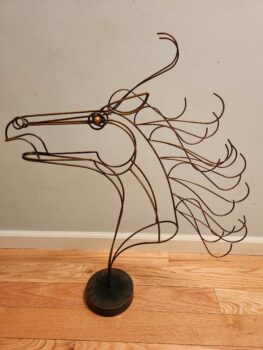 Curtis Jere horse head sculpture