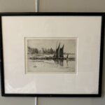 An Original Etching and drypoint titled “Hurlingham” by James McNeill Whistler (American, Lowell, Massachusetts 1834–1903 London)