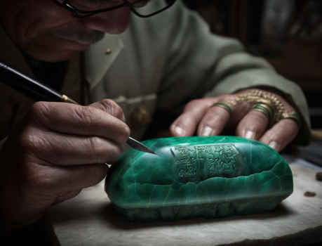 appraiser evaluating how much is green jade worth
