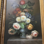 An Original Floral Bouquet Still Life Painting by Listed artist Charles Alston (Altson) (1907 – 1977)