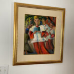 An Original Painting titled “Choir Boys” by listed artist Henri Léopold Masson (January 10, 1907 – February 9, 1996)