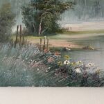 An Original Landscape Painting in Impresionist Style signed W Harris (British, 20thC)