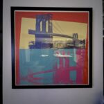 An Original Limited Edition Screenprint in colors Lithograph by Listed Artist Andy Warhol titled “Brooklyn Bridge” with reference F&S II.290 circa 1983