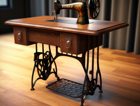 antique singer sewing machine table value