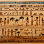 Egyptian art on papyrus value