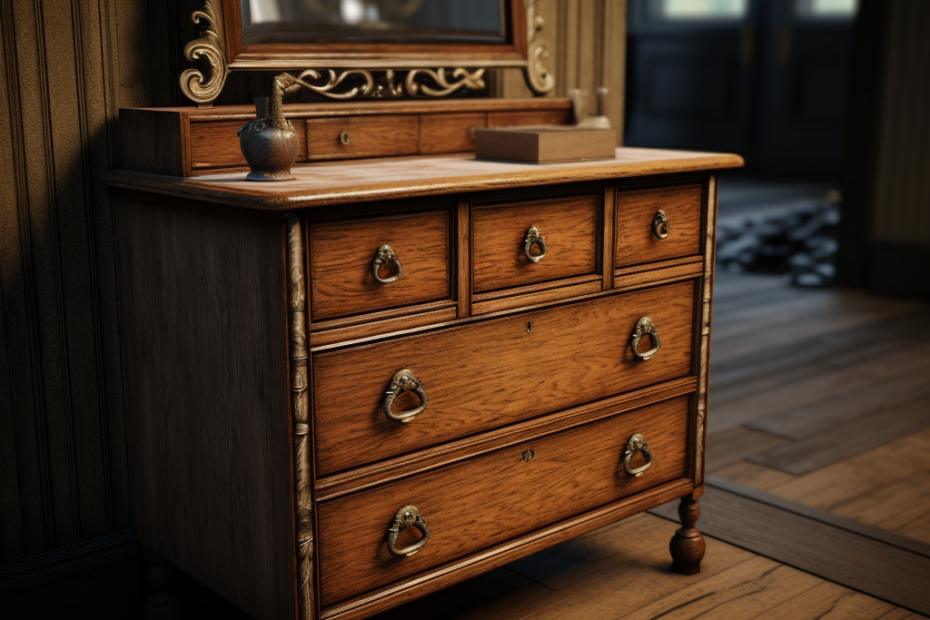 value of antique dresser with mirror