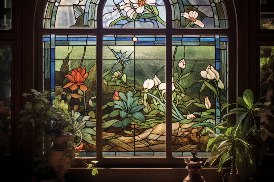 antique stained glass windows value