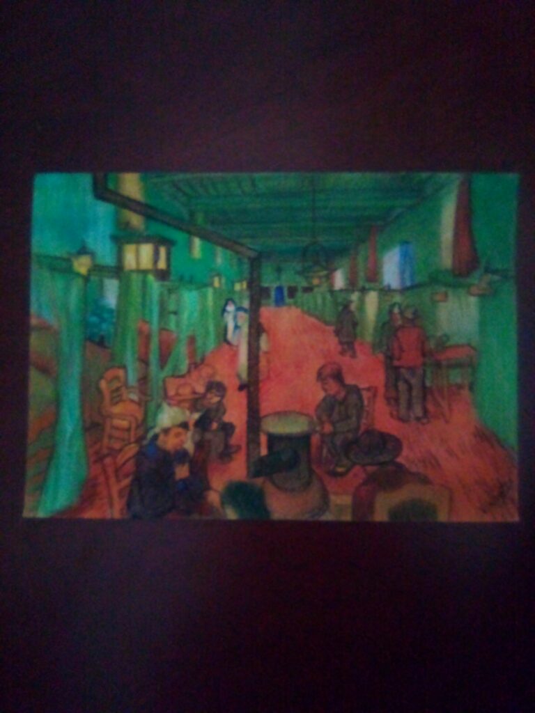 A Museum Quality Print with size 21 cm x 29.7 cm. Artist’s perspective of the hospital ward during his stay in Arles showcasing his characteristic use of vivid color and emotive line work. The provenance including the Musee d’Orsay in Paris, Marlborough Fine Art Limited, and the Van Gogh Museum adds significant interest, indicating the artwork’s journey through renowned institutions. Artwork titled “Ward in the Hospital at Arles,” attributed to Vincent van Gogh, dated 1889. Signed in plate.